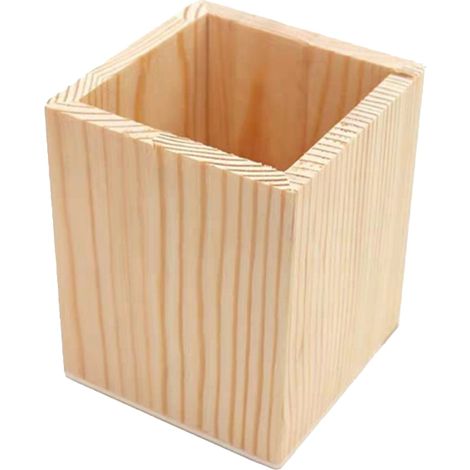 Porte-Stylo Bois Porte-Crayon Bureau Organiseur de Bureau pour Stylos Crayons Surligneurs 1 Pièce (1/5)