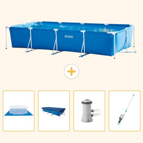 Intex Piscine Tubulaire Rectangulaire - 450x220x84 cm - 5-pièces S94 (1/5)
