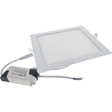 18W  Panel LED empotrable - Cuadrado 4000K 225x225