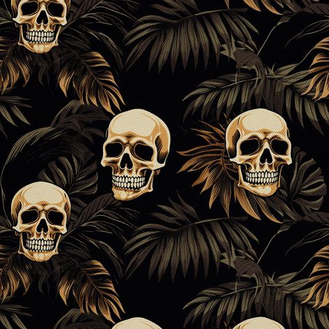 Tela decorativa para exteriores Oxford - Motivo de calavera I DX4347 (1/5)