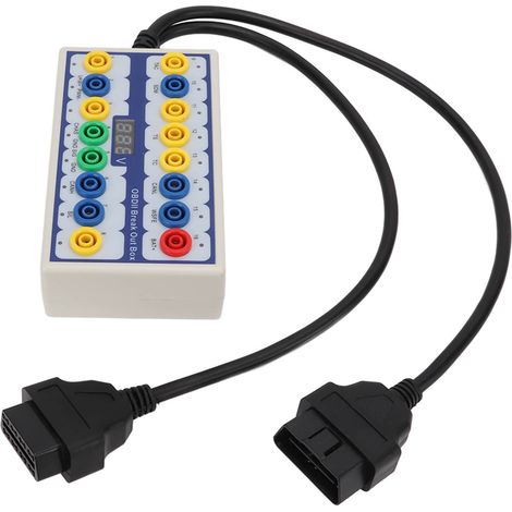Boîte de dérivation OBDII Détecteur de protocole OBD2 avec câble de diagnostic universel pour transmission de signaux ligne OBD de voiture (1/5)