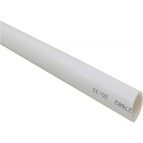 Tuyau pvc pression rigide 32mm tube pvc blanc tuyau dur aquarium evacuation plomberie longueur 1m (1/3)