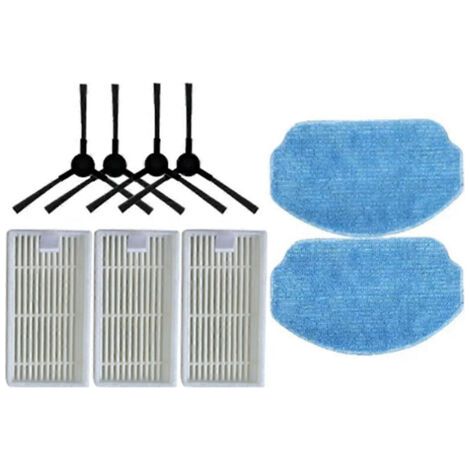 Pi��ces de rechange pour aspirateur robot Midea VCR04W : accessoires, brosse lat��rale lavable, filtre HEPA
