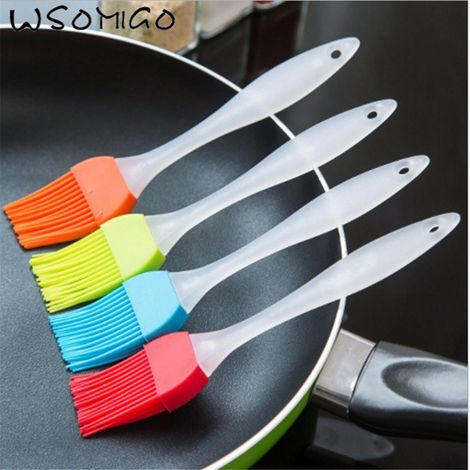 TrAdE Shop Traesio - Pennello Da Cucina In Setole Di Silicone Per Pasticceria Dolci Torta Cake - (1/5)