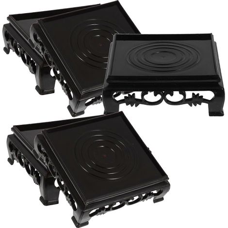 Support de présentation pour aquarium en plastique, étagère carrée durable, lot de 5. (1/5)