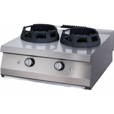 Cuisinière Wok - 2 x Anneaux de Cuisson de 28,5 cm - Gaz - Maxima