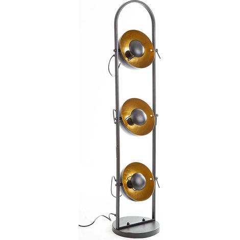 Stehlampe Stehleuchte Wohnzimmerleuchte 3 Flammig Spots verstellbar H 111,7 cm