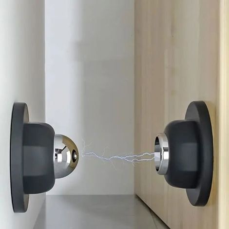 Butoir de Porte Magnétique Puissant – Cale Porte Pratique Anti-Choc, Fixation Mur, Maintien Fermeture Silencieuse (1/4)