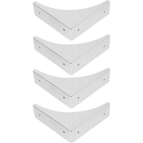 Lot de 4 protections d'angle pour meubles, style vintage-6.7X6.7CM-Silver (1/4)