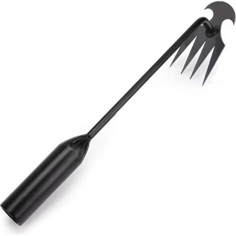 Lntyq Outil de Jardinage, Désherbeur à Main Outils, Desherbeur Manuel Inoxydable, Extracteur de Désherbage, Arrache Mauvaise Herbes Jardinage, pour Enlever Racines Mauvaises Herbes (1/5)