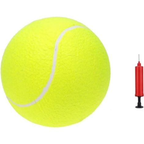 Balle de tennis gonflable surdimensionnée INF pour animaux de compagnie – 24 cm : un divertissement pour les chiens (1/4)
