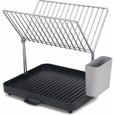 Escurridor de platos de acero inoxidable 304, cesta para platos de cocina, soporte para platos y cuencos para colocar junto al fregadero, organizador de encimera sin necesidad de montaje. (1/5)