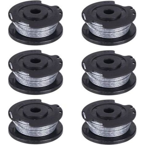 Lot de 6 bobines de fil pour débroussailleuse Bosch Art 23 26 SL 4 m x 1,65 mm (1/4)