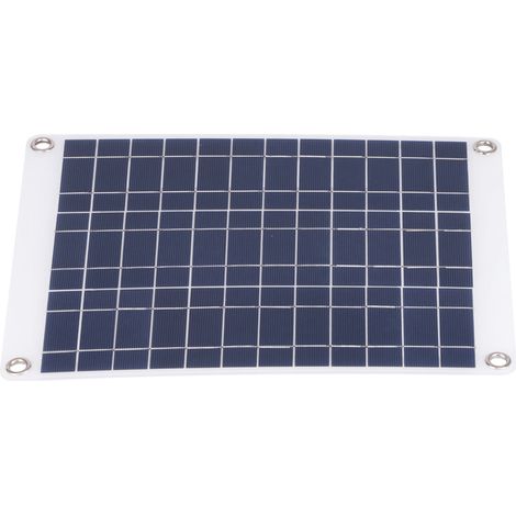 Chargeur Solaire 15W Voiture, Panneau Photovoltaïque Portable Résistant, 3 Connecteurs, Kit Batterie Auto pour Voyage Extérieur (1/5)