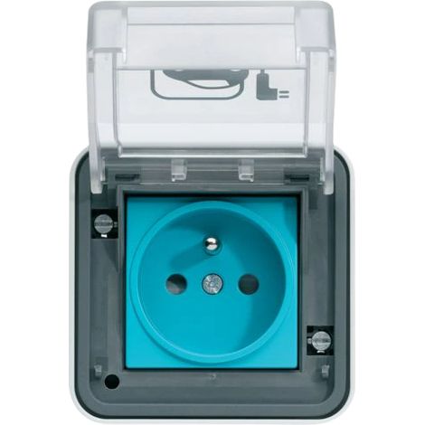 Stazione di ricarica Hager Witty IP55 3KW 2P+T M2+ a parete - XEV080