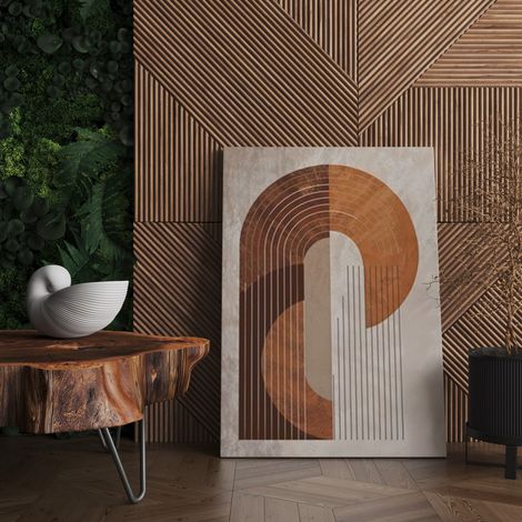 Cuadro Nega, estructura de tela, madera noble, estructura de madera noble, 70x100h cm multicolor (1/4)