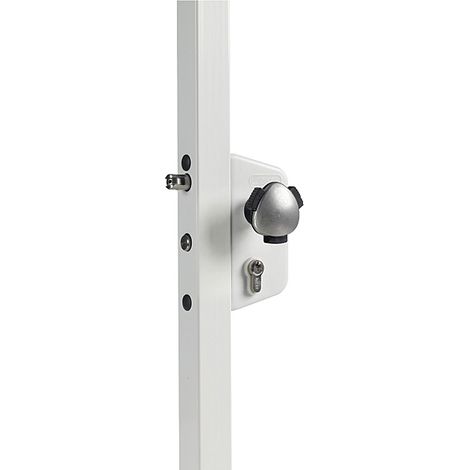 Serrure 1 point pour portillon de piscine LAKZ4I blanc RAL 9010 - LOCINOX (1/4)