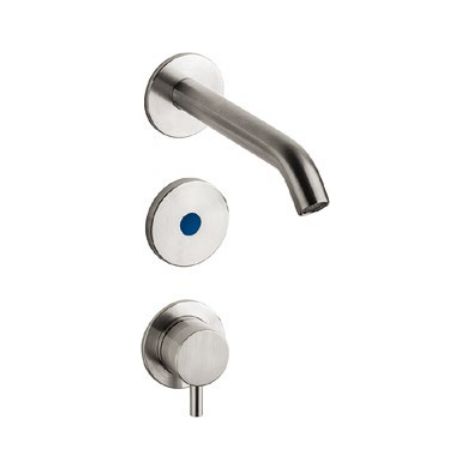 Miscelatore elettronico da incasso in AISI316L per lavabo con alimentazione a batteria Serie INOX Idral I84M2-02000 Acciaio inox (1/4)