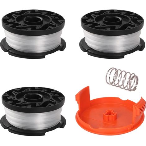 Compatible avec le coupe-bordures Black+Decker AF-100, pour les outils de jardin sans bobine de fil, kit avec 3 bobines pour coupe-bordures.