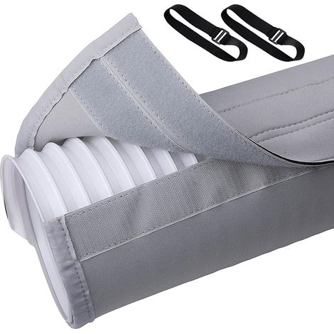 Funda para manguera de aire acondicionado portátil de 150 x 50 cm - Funda aislante para manguera de aire acondicionado - Funda para manguera de aire acondicionado móvil, aislante, fácil de instalar (1/5)