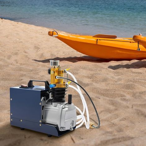 Hochdruck Luft Kompressor Hubraum 80L/Min ruckluft Kompressor 300BAR 4500PSI 30MPA PCP 220V Europäische Norm für Airgun Scuba Luft Pumpe(Enthält kein Motoröl) (1/5)