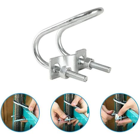 Soporte para sombrilla de balcón de 5 piezas, soporte para sombrilla de silla de pesca, base compacta para sombrilla, soporte de montaje metálico universal, soporte para sombrilla de balcón para baran (1/3)