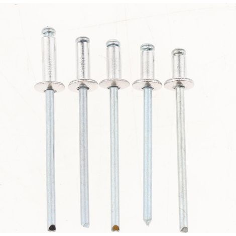 PACK DE 1000 RIVETS POP TETE DOME OUVERT AVEUGLE INOX 3mm 3.0x6mm