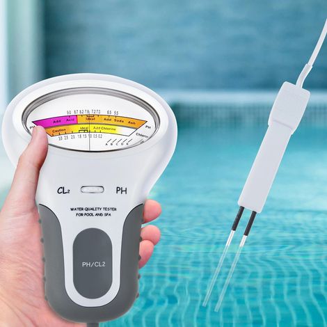GROOFOO Testeur de pH et de chlore 2 en 1 PC-102 - Appareil de test de qualité d'eau CL2 pour piscine et aquarium GROOFOO (1/5)