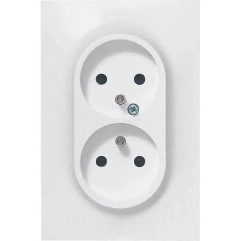 Prise Electrique - 2P+T - Asymetrique - Interieur - 16 A - 230 V - 3680 W - Hauteur 120 Mm - Largeur 11 Mm (1/5)