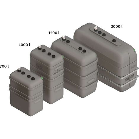 Roth – Cuve fioul 1500L – Enveloppe secondaire PE – Cuvette de rétention pour stockage sécurisé – Résistante aux UV