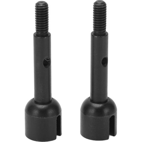 2 pièces Axe Roue Arrière RC en Acier, Réducteur de Friction, Accessoires pour ZD Racing, Noir (1/5)