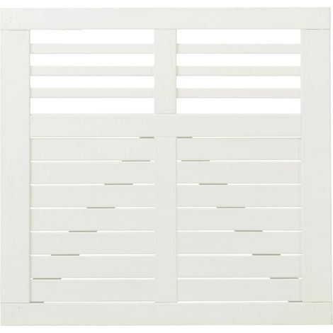 Plus Tor Decora 100 x 95 cm RAL 9010 Weiß (1/2)