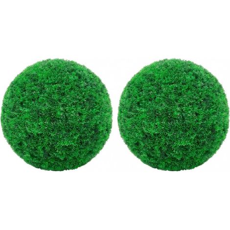 vidaXL Artificial Boxwood Balls 2 pcs 27 cm