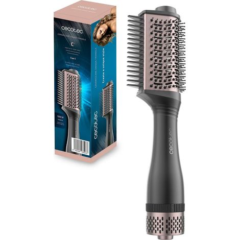 Brosse Soufflante Ceramic Care Unique Triangle, Sèche rapide 1200 W, Tête En Céramique, 5en1,Technologie Ionique Anti-Frisottis, Câble Rotatif 360° Pour Un Coiffage Facile Et Professionnel (1/5)