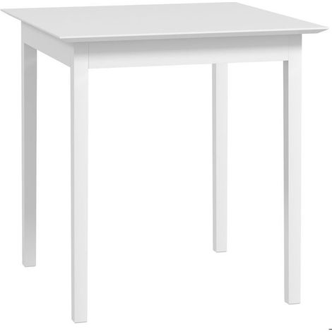 Table à manger - SOGEU - HOMCOM - Carrée 75x75x76 cm - Bois pin massif laqué - 2 places (1/5)