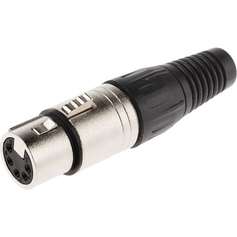 RS PRO-Connecteur XLR Femelle Droit 5 voies Montage sur câble ( Prix pour 1 )