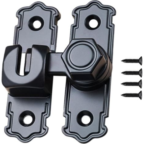Hochleistungsfähige Türschlösser und -riegel — Sicherer Türriegel mit Edelstahlverstärkung — Ideal für Schränke, Badezimmer, Tore und Garagen. (1/5)