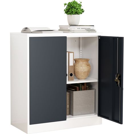 Gabinete de acero bloqueable Malivo 2 veces 90x80x40 - VCM