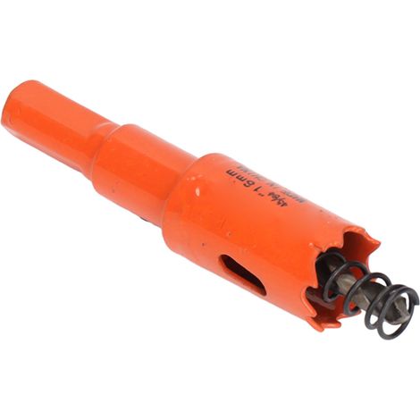 Foret scie cloche bimétallique en acier rapide avec mandrin pour bois et métal 45/64 po (18 mm) (1/5)