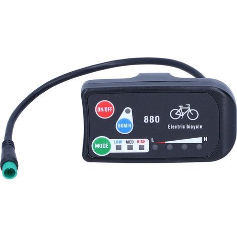 E-bike KT-LED880 panneau de contrôle intelligent. e-bike 36V 48V compteur d'affichage. e-bike accessoires (1/5)