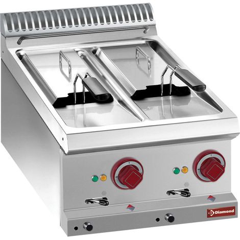 Friteuse électrique 2 x 6 litres - Diamond (1/4)