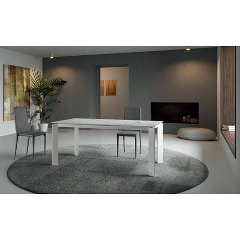 Cleo - Sedia in ecopelle grigia 4 pz