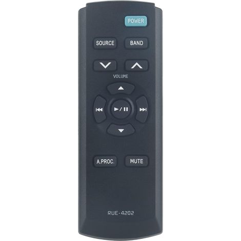Ersatzfernbedienung RUE-4202 für Alpine Autoradios CDE-152, CDA-9887, CDE-HD137BT, CDE-HD138BT, CDE-SXM145, CDA-D855, CDA-W550, CDE-141, CDE-143BT, CDE-HD148BT, CDE-HD149BT, CDA-117E