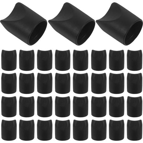 embouts de pieds de meubles en plastique noir stabilisateurs