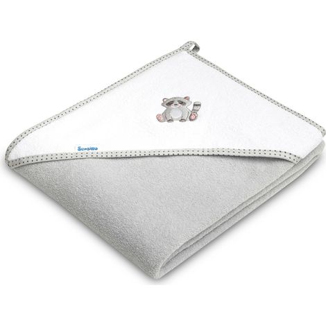 Toalla de baño de rizo 100x100 gris mapache (1/5)