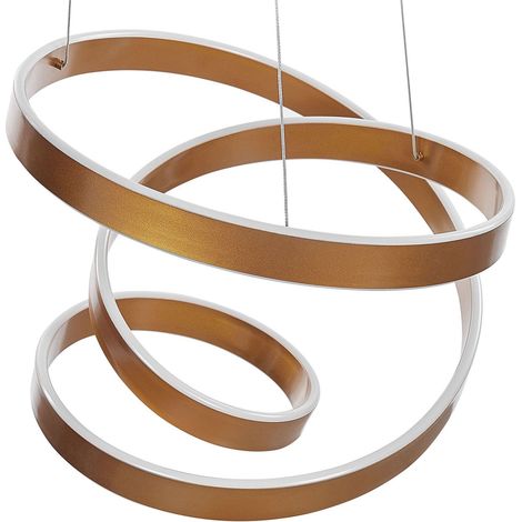 LED Pendant Lamp WANLI Metal Gold (1/5)