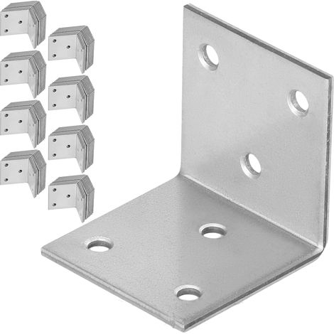 KOTARBAU® Winkelverbinder für Zimmererarbeiten, Edelstahl, verzinkt, 40 x 40 x 40 mm, 100er-Set