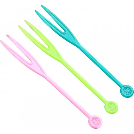 Fourchette à fruits jetable, petite fourchette ménagère en plastique, fourchette à gâteau, emballage indépendant, fourchette à dessert aux fruits (1/5)