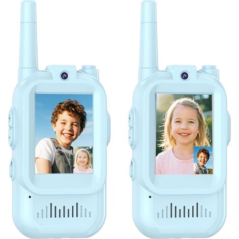 [PACZA] 2x Walkie-Talkie mit Videokamera, WLAN-Walkie-Talkie, Blau Z3501 (1/5)