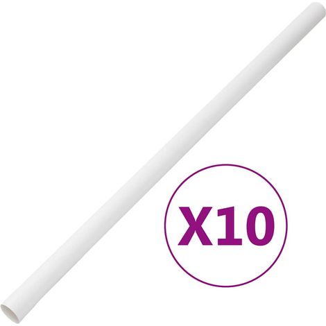 vidaXL Canaletas para cables PVC Ø32 mm 10 m (1/5)
